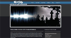 Desktop Screenshot of bicityparanormal.com